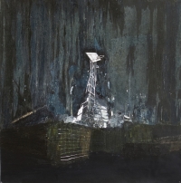 ink. (blotting-)paper. marker. tape. glue / 82 x 85 cm. / 2009